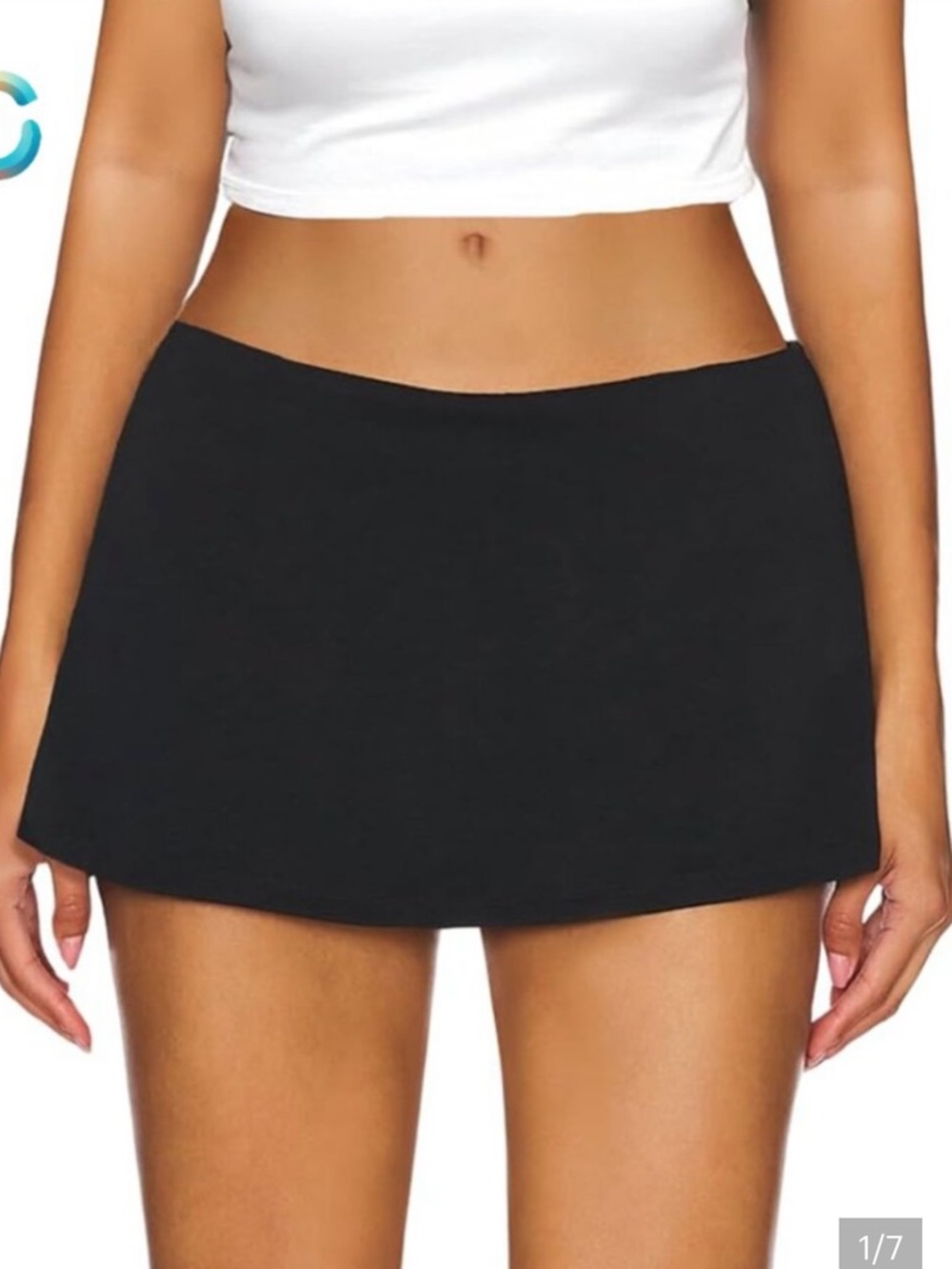 NWT 2 SKY TO MOON LILY MINI SKIRT LINEN SIZE LARGE SKORT (1 black and 1 brown)